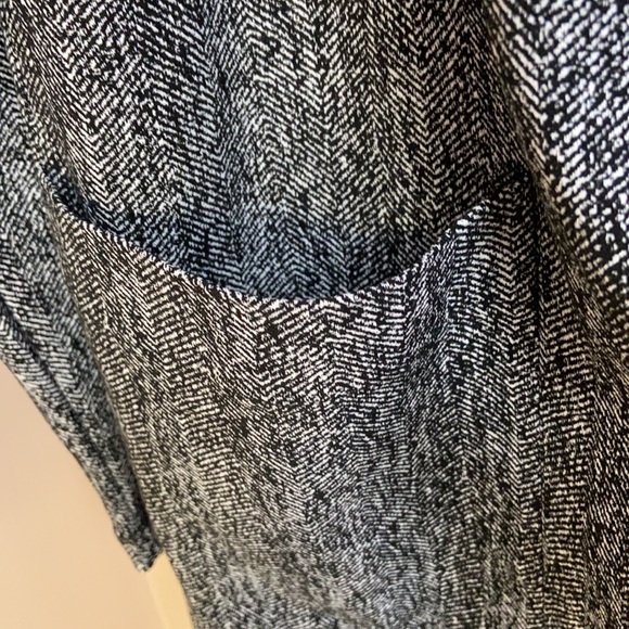 H HALSTON Herringbone Open-Front Jacket Size: M - Picture 5 of 7